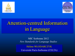 Attention-centred Information in Language - ppt - celta