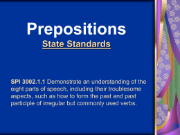 Prepositions PowerPoint
