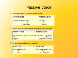 Passive voice - 2ndBachinPola