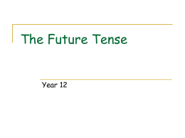 The Future Tense - northgatespanish