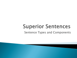 Superior Sentences