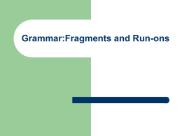 To Fragments - ProfKsGuideToResearchWriting