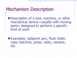 Mechanism Description