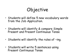 Objective - MBrownASDHS