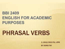 Phrasal Verbs