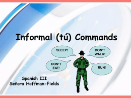 Informal tú commands
