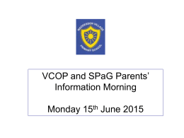 Parent morning powerpoint VCOP and SPaG