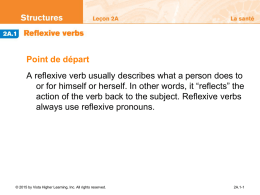 2A.1 Reflexive verbs - Petal School District