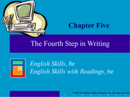 Chapter 5a  - McGraw Hill Higher Education