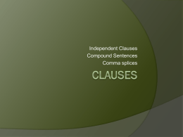 Clauses