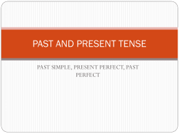 past and present tense