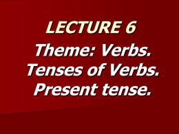 Present tense