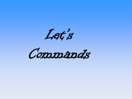 Let`s Commands