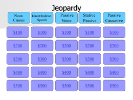 Jeopardy - Level 6