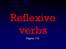 Take notes on Reflexive verbs