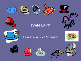 8 parts of speech notes