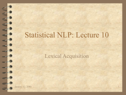NLP-Lecture