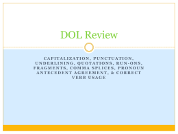 DOL Review