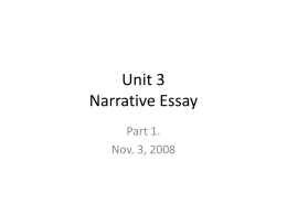 Unit 3 Narrative Essay - intermediate-writing-9702
