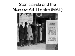 Stanislavski and the Moscow Arts Theatre (MAT)