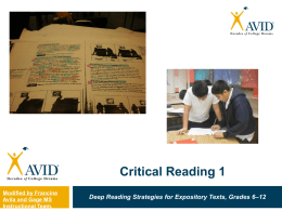 Critical Reading Guide