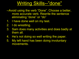 Writing Skills-