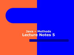 Lecture-05-Java-Methods