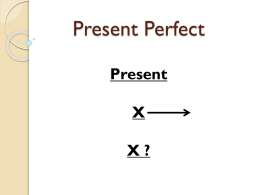 Present Perfect Verb Tense