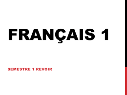 Français 1 - WordPress.com