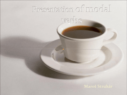 Presentation of modal verbs