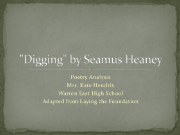 "Digging" by Seamus Heaney