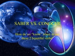 Saber vs Conocer Star Trek