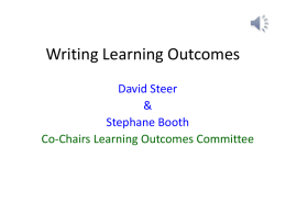 How do we write measurable learning outcomes?