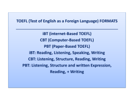 TOEFL - WordPress.com