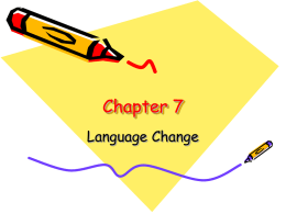 description and explanation of language change