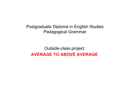 grammar project sample x