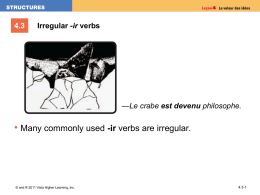4.3 Irregular -ir verbs
