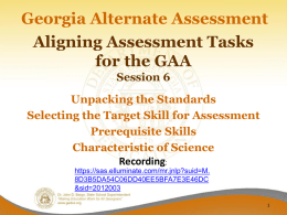 Aligning Assessment Tasks - Session 6