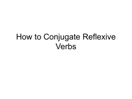 How to Conjugate the Present Tense of –ar verbs