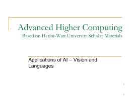 Advanced Higher Computing Based on Heriot