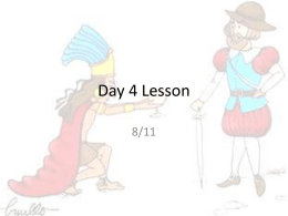 Day 4 Lesson