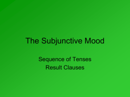 power point about subjunctives