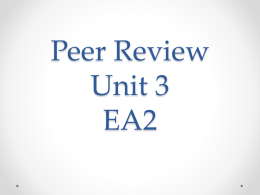 Peer Review Unit 3 EA2