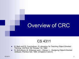CRCOverview