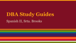 DBA Study Guides