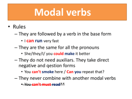 Modal verbs - WordPress.com