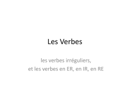 Les Verbes