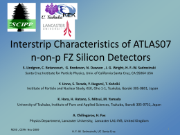 Interstrip Characteristics of n-on-p FZ Silicon Detectors