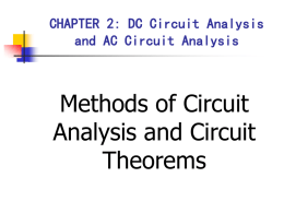 Chapter 2: DC Circuit Analysis