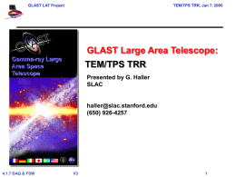 power-point - GLAST at SLAC
